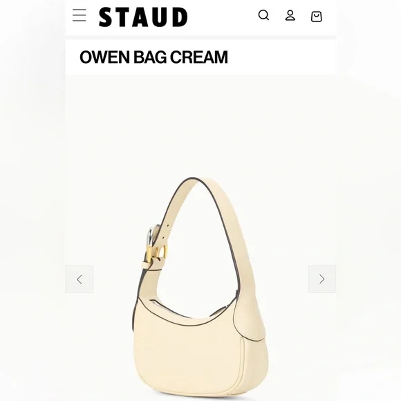 New • STAUD Owen bag in cream